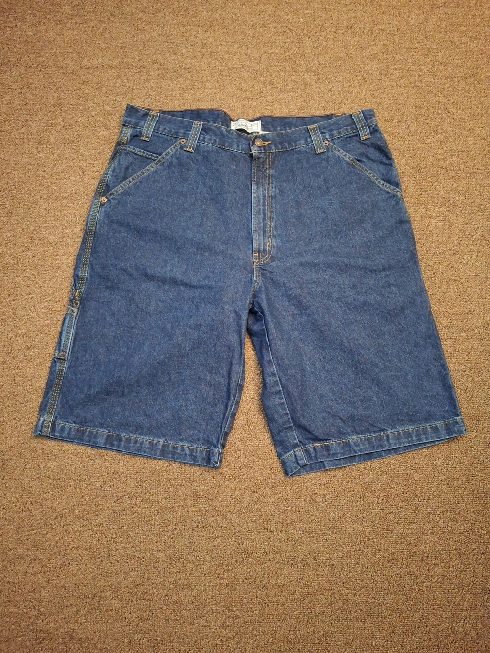 Signature by Levi Strauss Blue Denim Carpenter Shorts Mens 38 Utility Skater